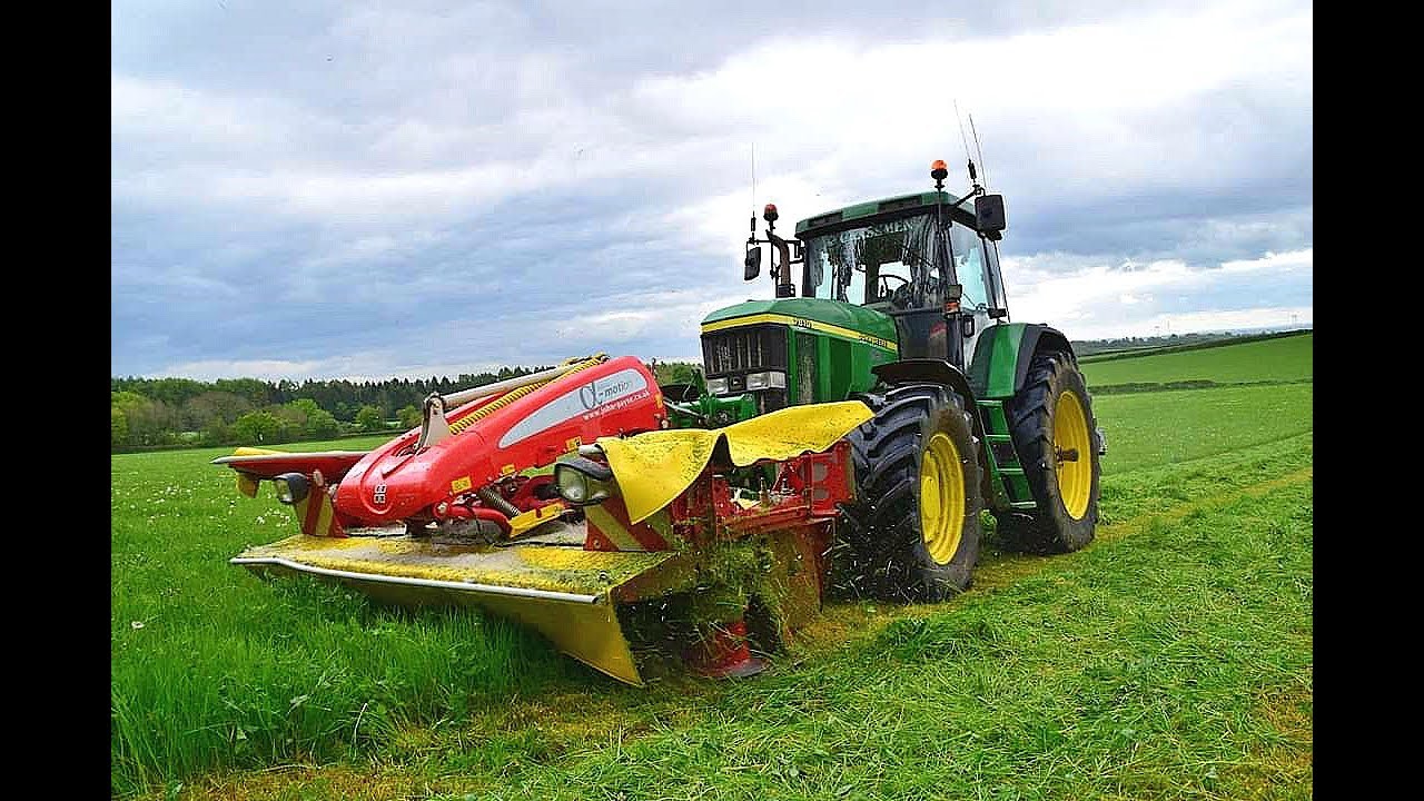 Classic John Deere 7810 Mowing