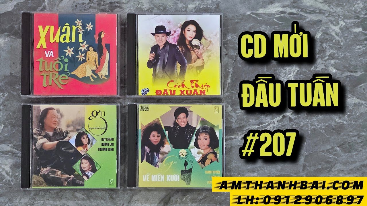 #CD_MỚI_ĐẦU_TUẦN 207: Chào năm mới với 12 CD Nhạc Xuân, CD Tết & Bộ 20 CD gốc Nhạc vàng - 0912906897
