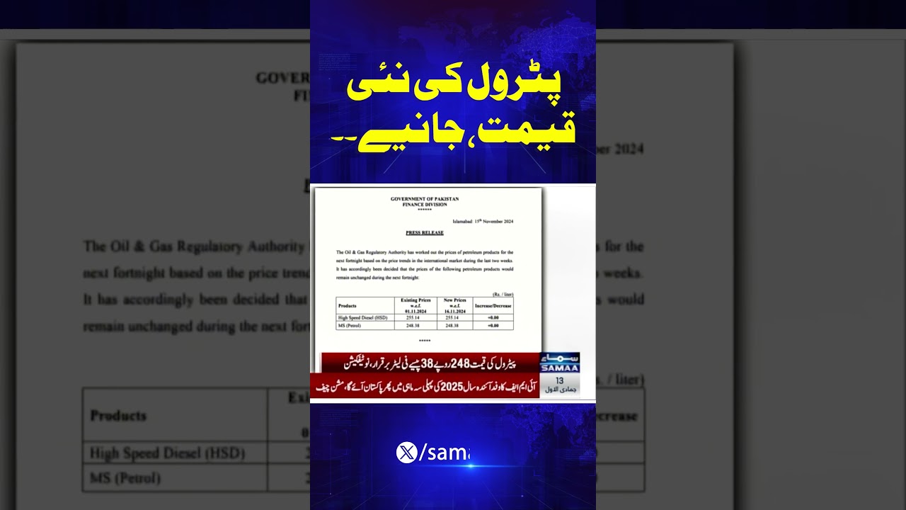 Petrol Price in Pakistan | Latest Petrol Price | Fuel Price | Breaking News