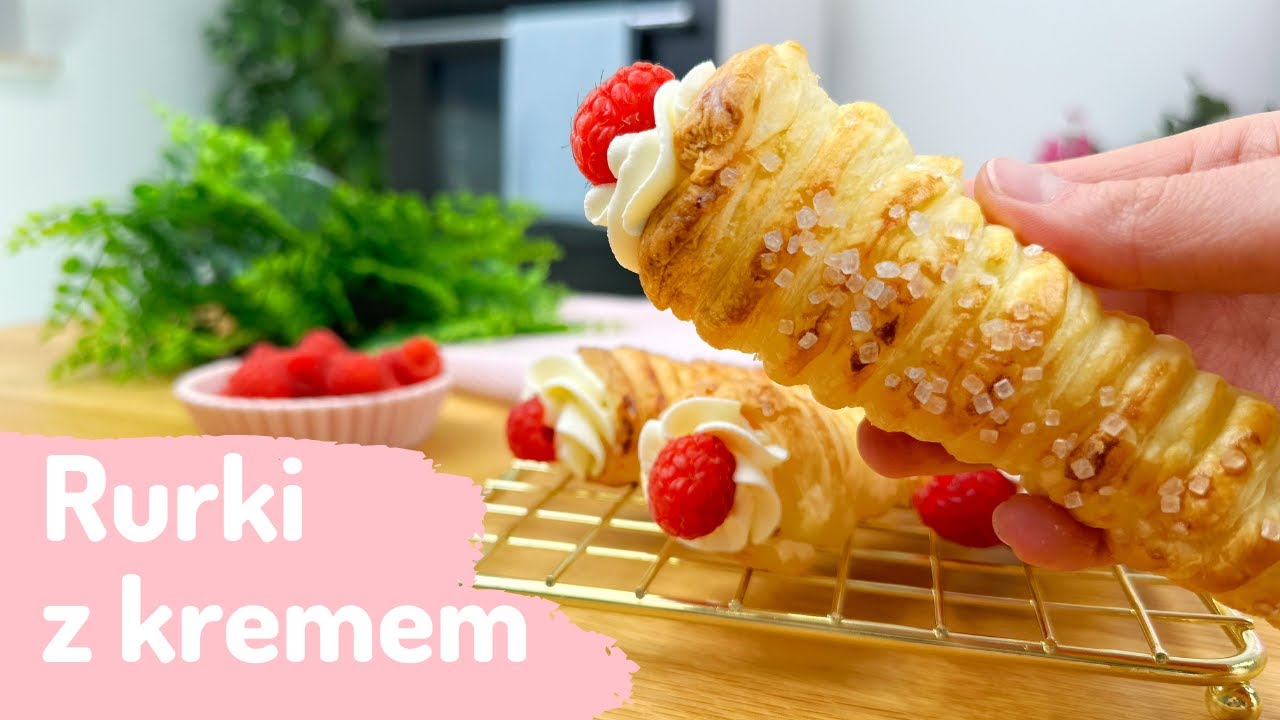 Rurki z kremem BEZ FOREMEK 🧁 Każdy może je zrobić w domu❤️