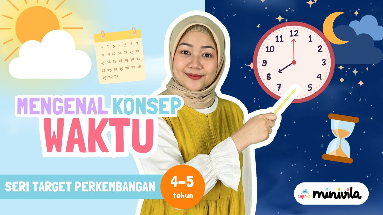 MENGENAL KONSEP WAKTU | Mengenal Jam dan Belajar Konsep Pagi - Malam, serta Hari, Bulan & Tahun