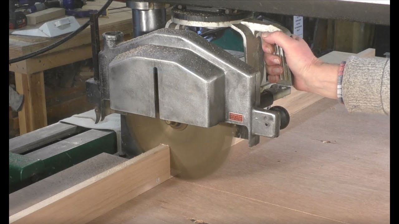 259 Dewalt radial arm saw fence making, fitting and set up