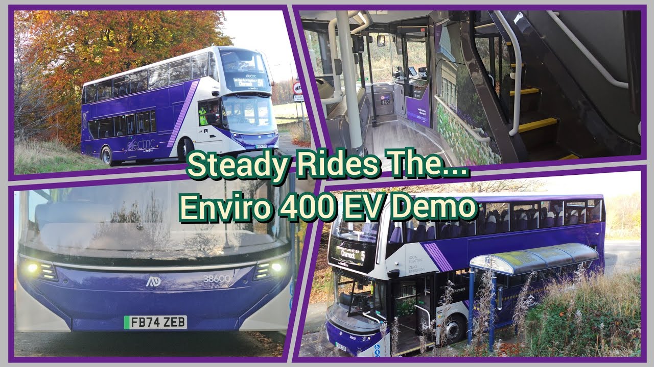 (SRE97) Steady Rides The First Enviro 400 EV Demo