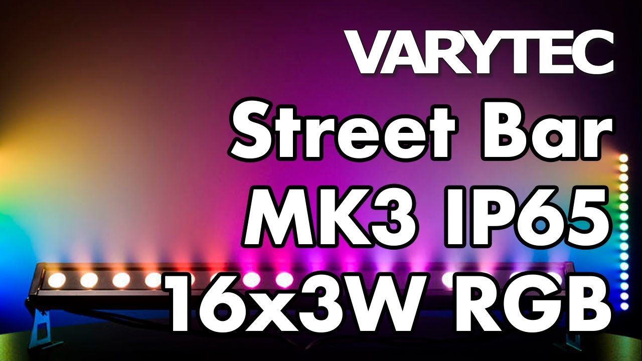 Varytec Street Bar MK3 IP65 16x3W RGB: cruising down the colour street