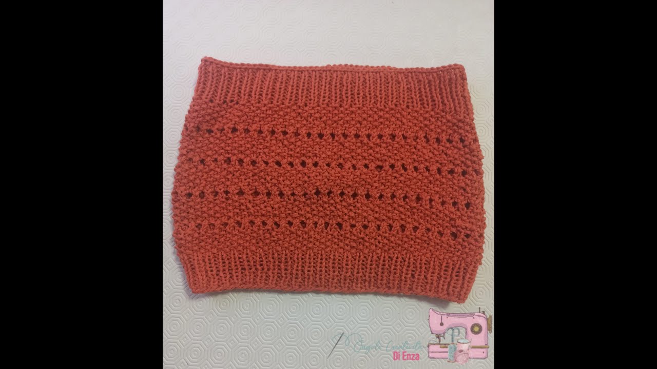 Top a fascia ai ferri 🧶Spiegazioni per tutte le misure👍 Facilissimo anche per principianti