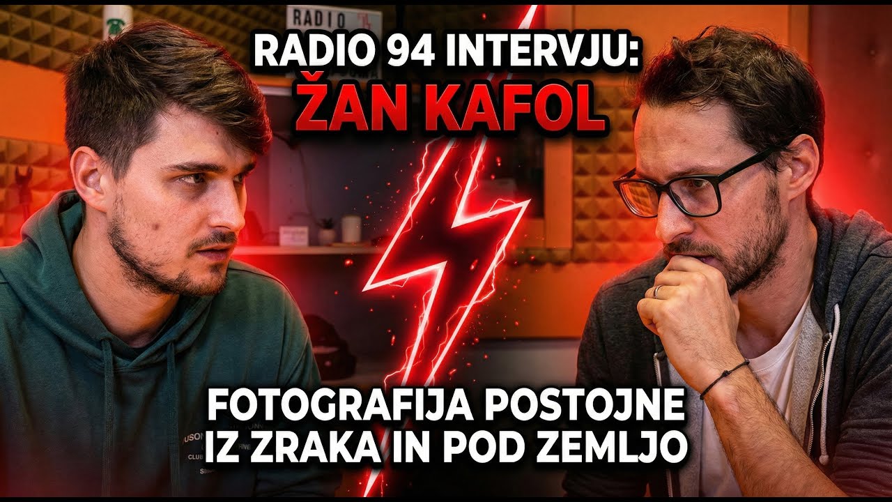 Radio 94 Intervju Žan Kafol: fotografija Postojne iz zraka in pod zemljo (Pstwjna, IRC, AI) #Podcast