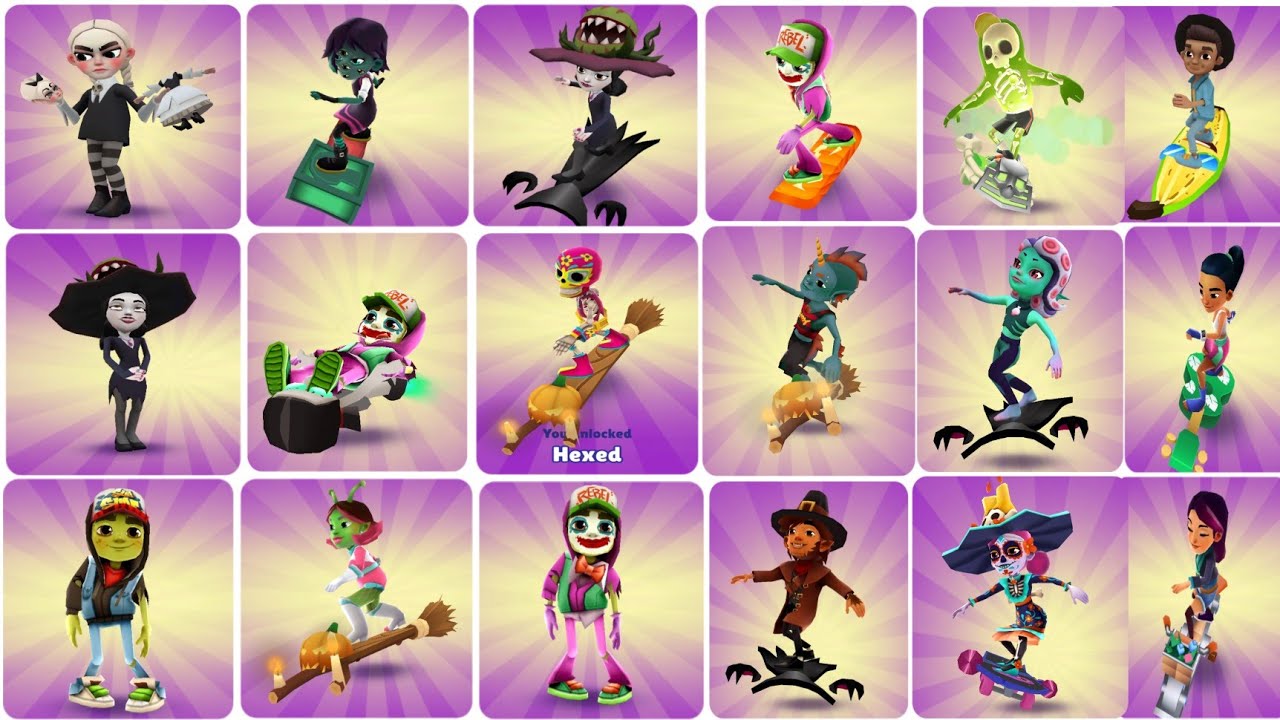 Subway Surfers Unlocking All Characters of Subway Surfers Halloween Haunted Hood 2023 by Time Travel