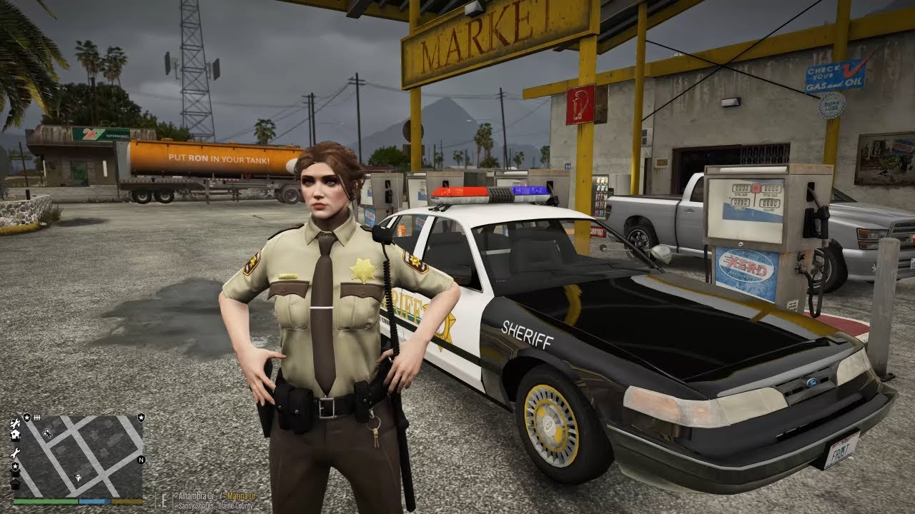 Gta 5 Lspdfr Playing As A Arklay County Female Sheriff - '97 Crown Vic Patrol
