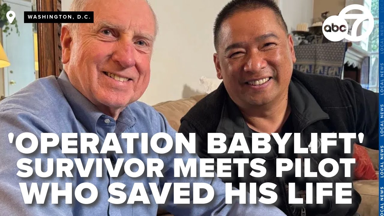 'Operation Babylift' plane crash survivor meets Air Force pilot who saved his life 50 years ago