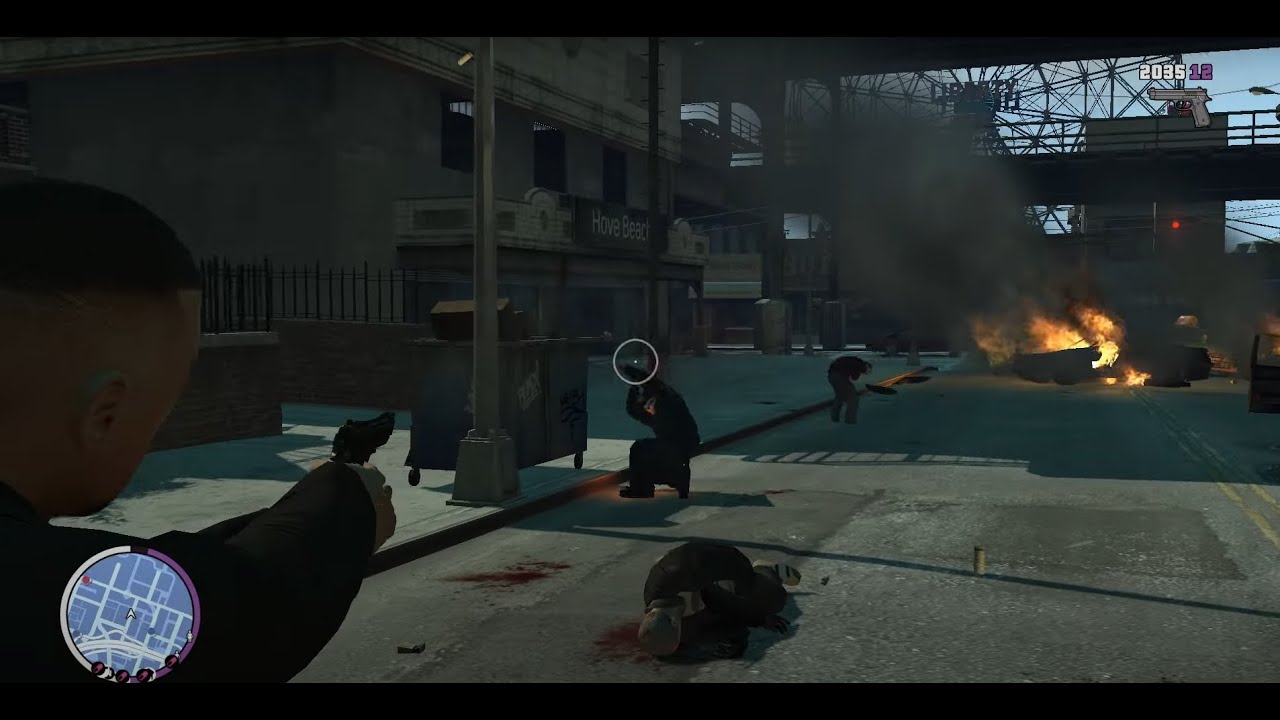 GTA:The Ballad of Gay Tony - 6 star shootout escape in Broker (Hove Beach)