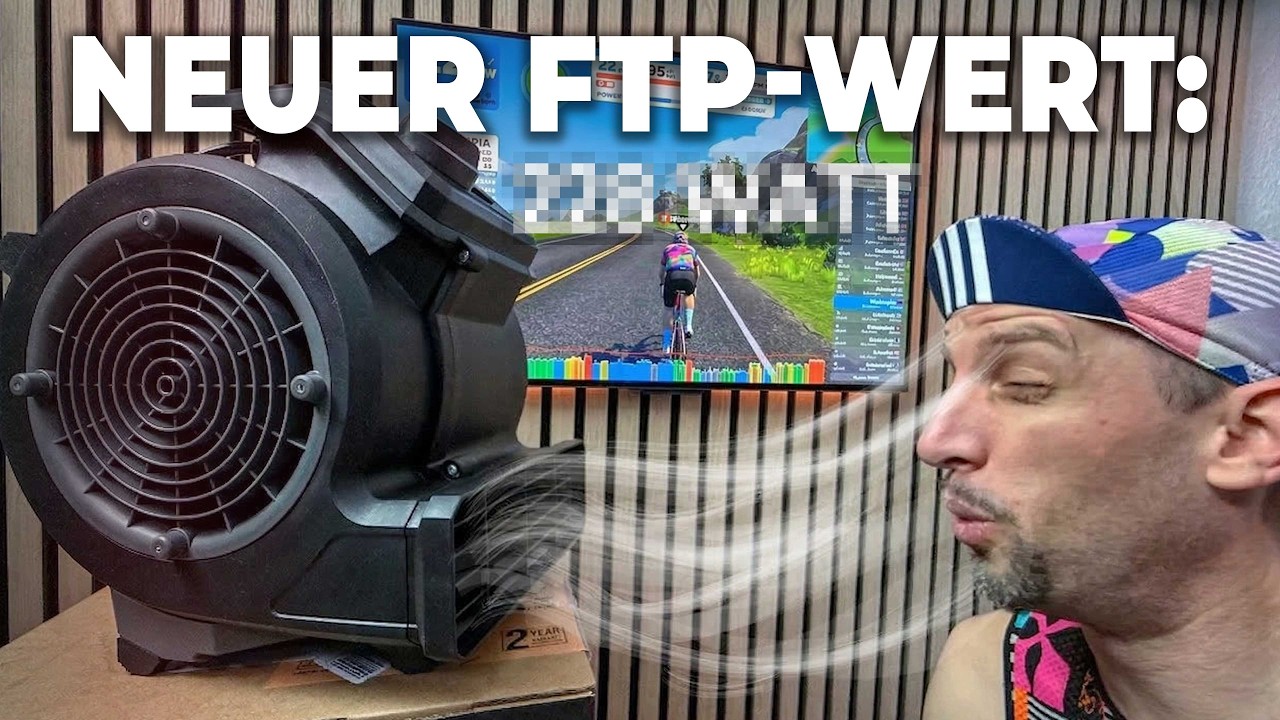 Mein erster FTP-Test: Endlich auch Indoor echten Gegenwind dank dem Vacmaster Cardio54 Ventilator