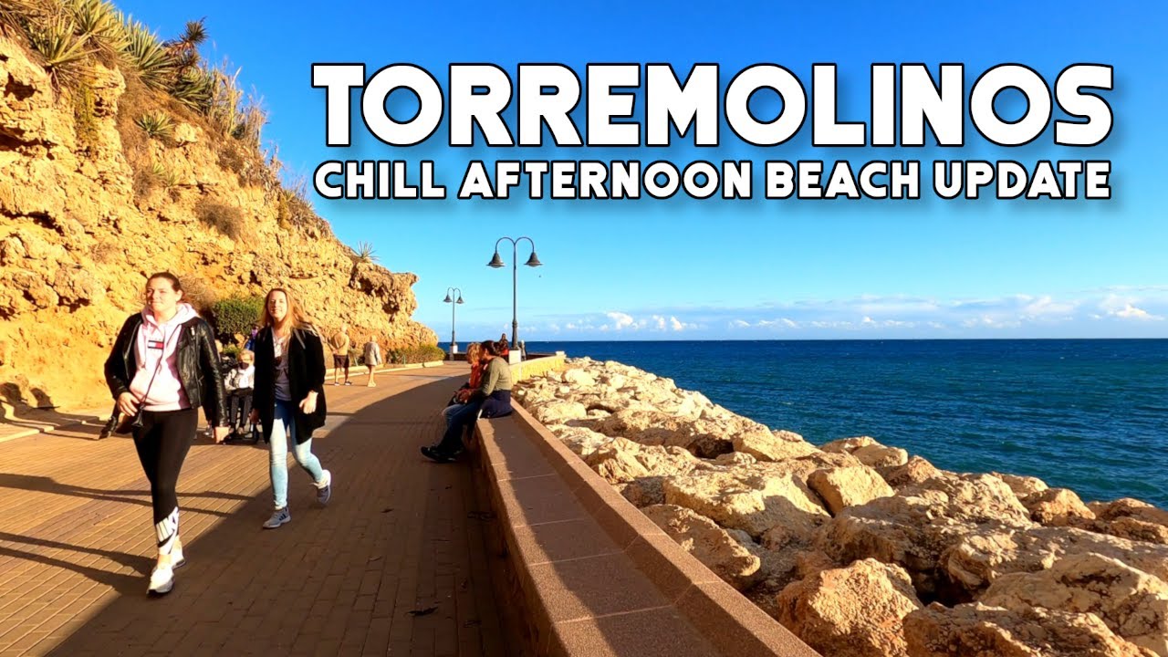 Torremolinos La Carihuela to El Bajondillo Beach Update November 2021 Costa del Sol Málaga Spain 4K