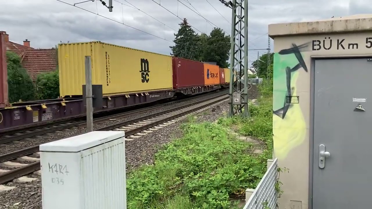 Br193 boxexpress ￼doorkomst station hattenheim in richting wiesbaden