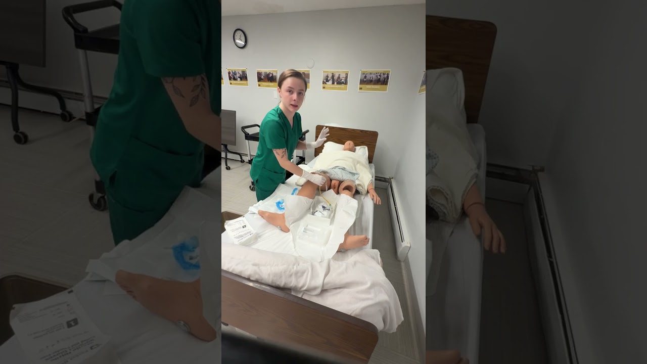 Female cath insertion and removal 