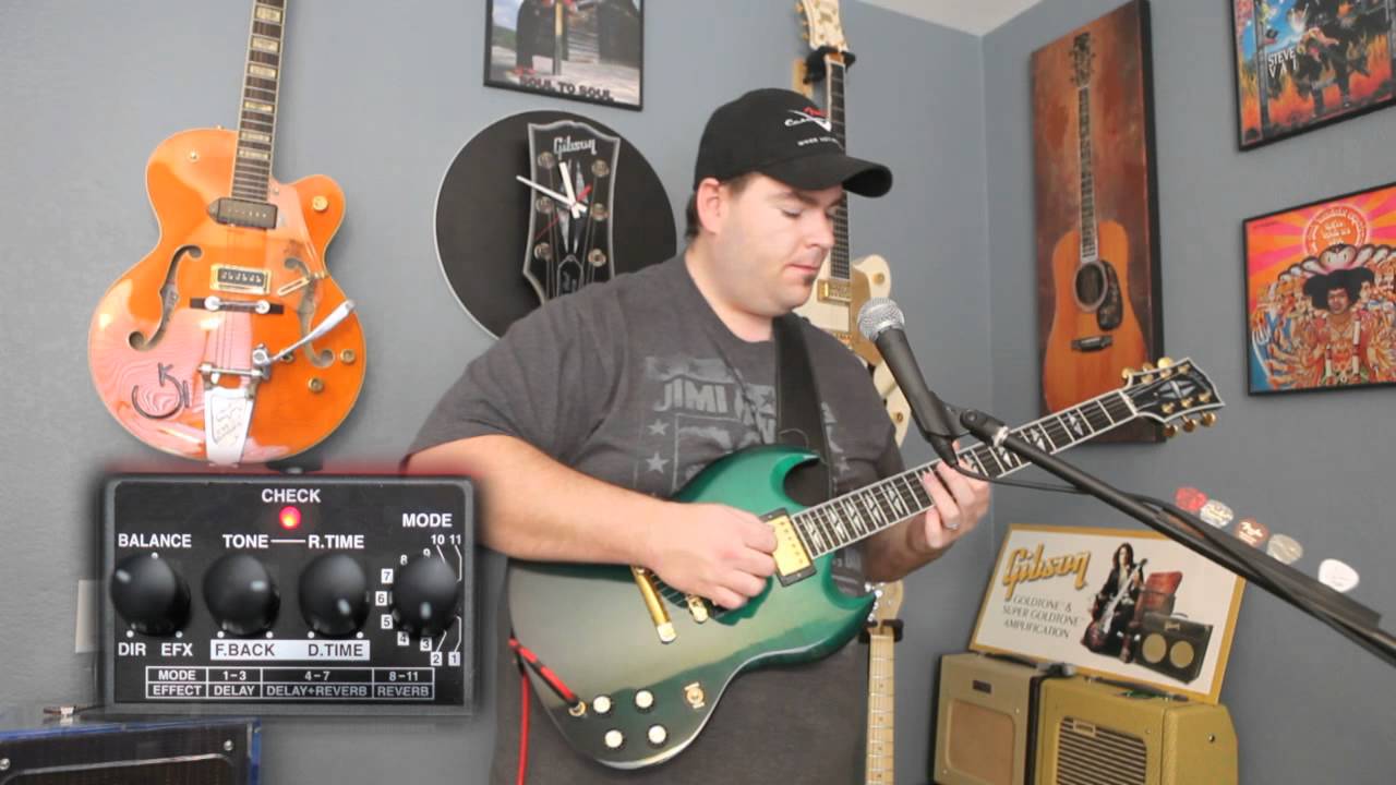 Boss RV-3 Reverb/Delay Pedal Demo by Scott Sill: Using a Fender Telecaster and Gibson SG Supreme