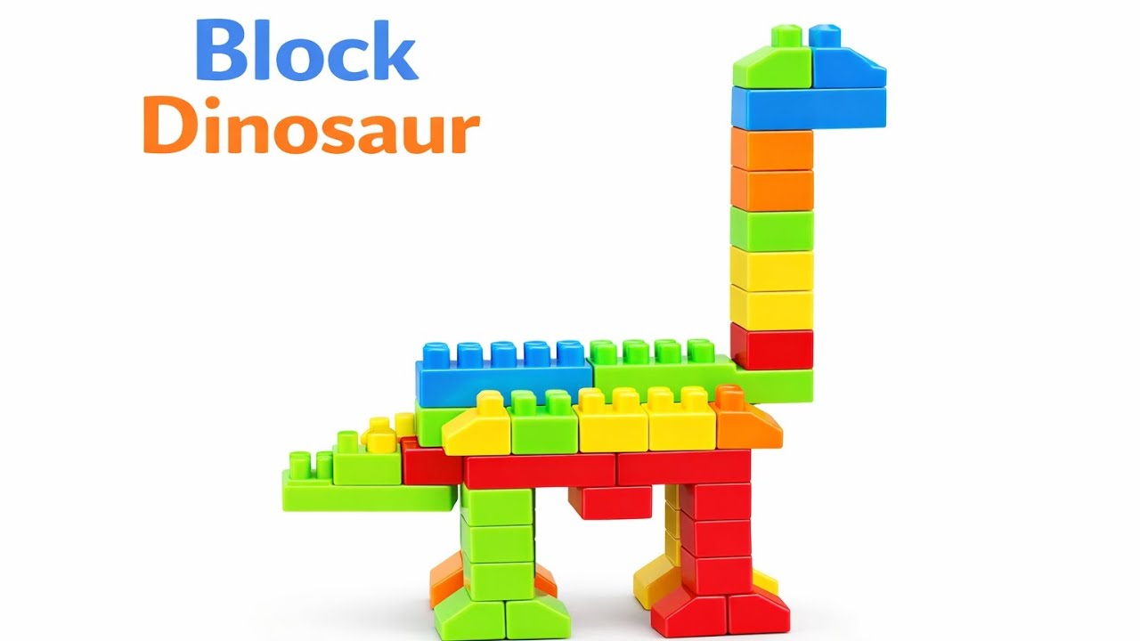 Creative Block Dinosaur 🦕 | Step-by-Step Toy Build