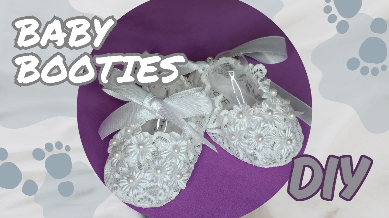DIY Lace Baby Booties 👶 | Easy Sewing Tutorial for Christening, Baby Shower & Newborn Photos