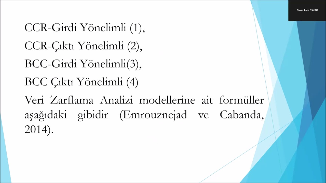 deaR ile Uygulamalı Veri Zarflama Analizi Eğitimi