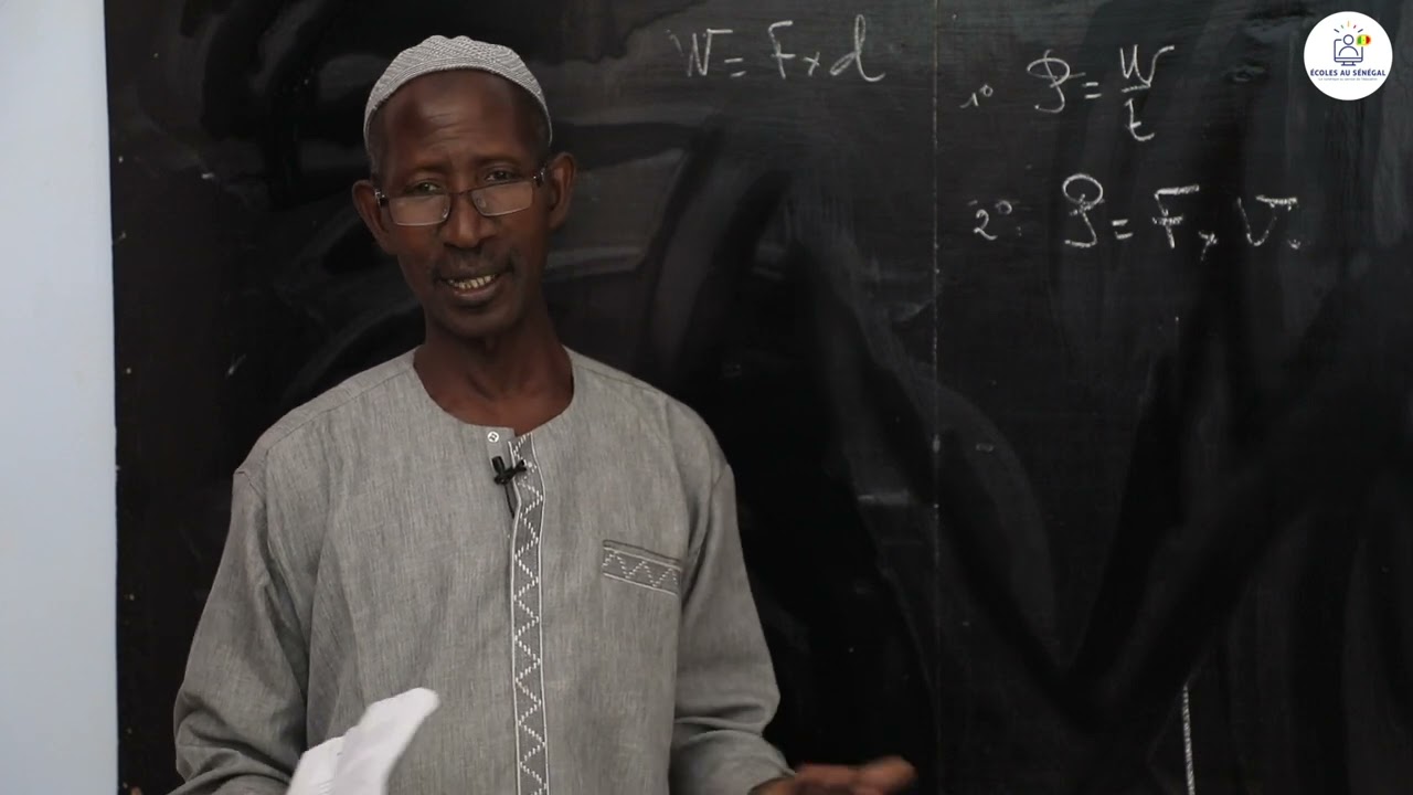 Exercices - Troisième - PC:  Physique / Travail et puissance mécanique / M. Ndiaye