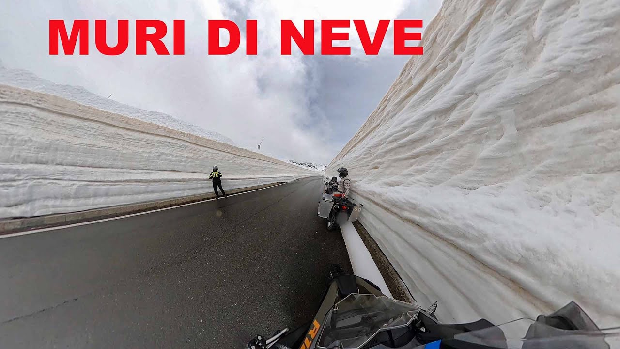Muri di neve al San Gottardo (apertura passi Svizzeri)