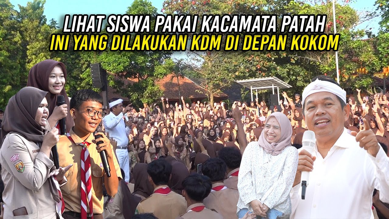 LIHAT SISWA PAKAI KACAMATA PATAH | INI YANG DILAKUKAN KDM DI DEPAN KOKOM