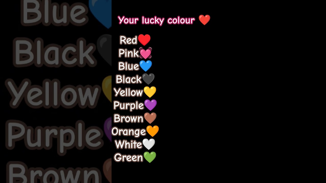 your lucky colour 😝#ytshort #shortsfeed #viral #trending