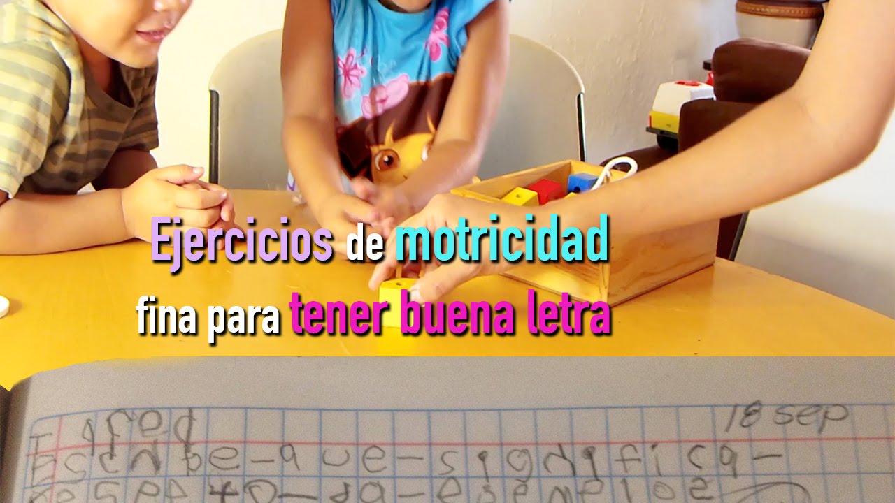 Ejercicios de motricidad fina para niños (para tener buena letra) - PSICOLOGÍA INFANTIL