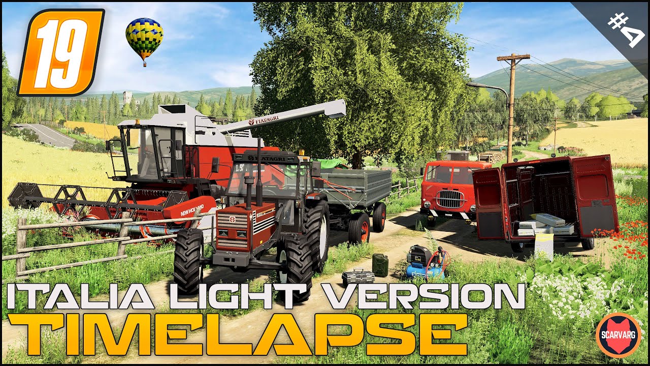 Combine Brake Down, Harvesting Spelt ⭐ FS19 Italia Light Version Timelapse
