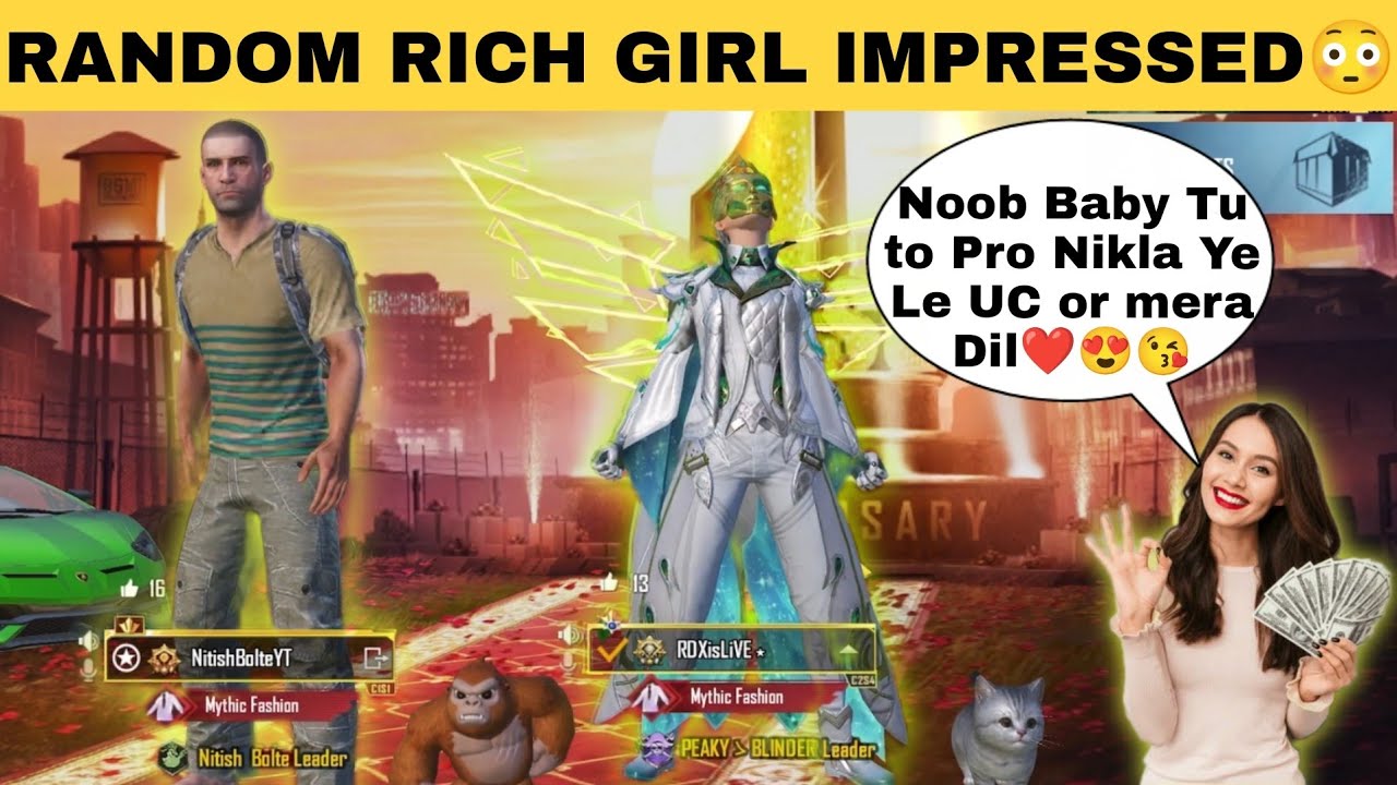 😍 RANDOM RICH YOUTUBER GIRL GIFTED ME UC BUT THEN SHOCKED 😳 BEST NOOB PRANK EVER She Helps Noobs 🥰