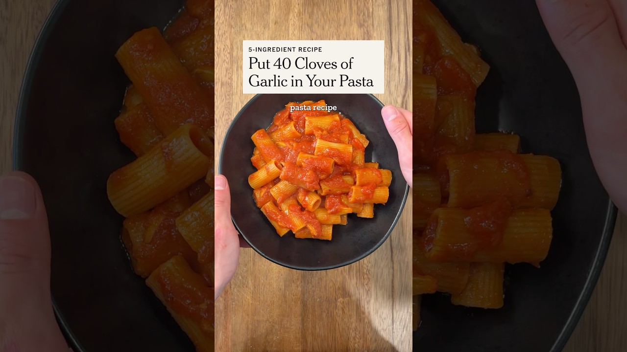 Паста с 40 зубчиками чеснока?!