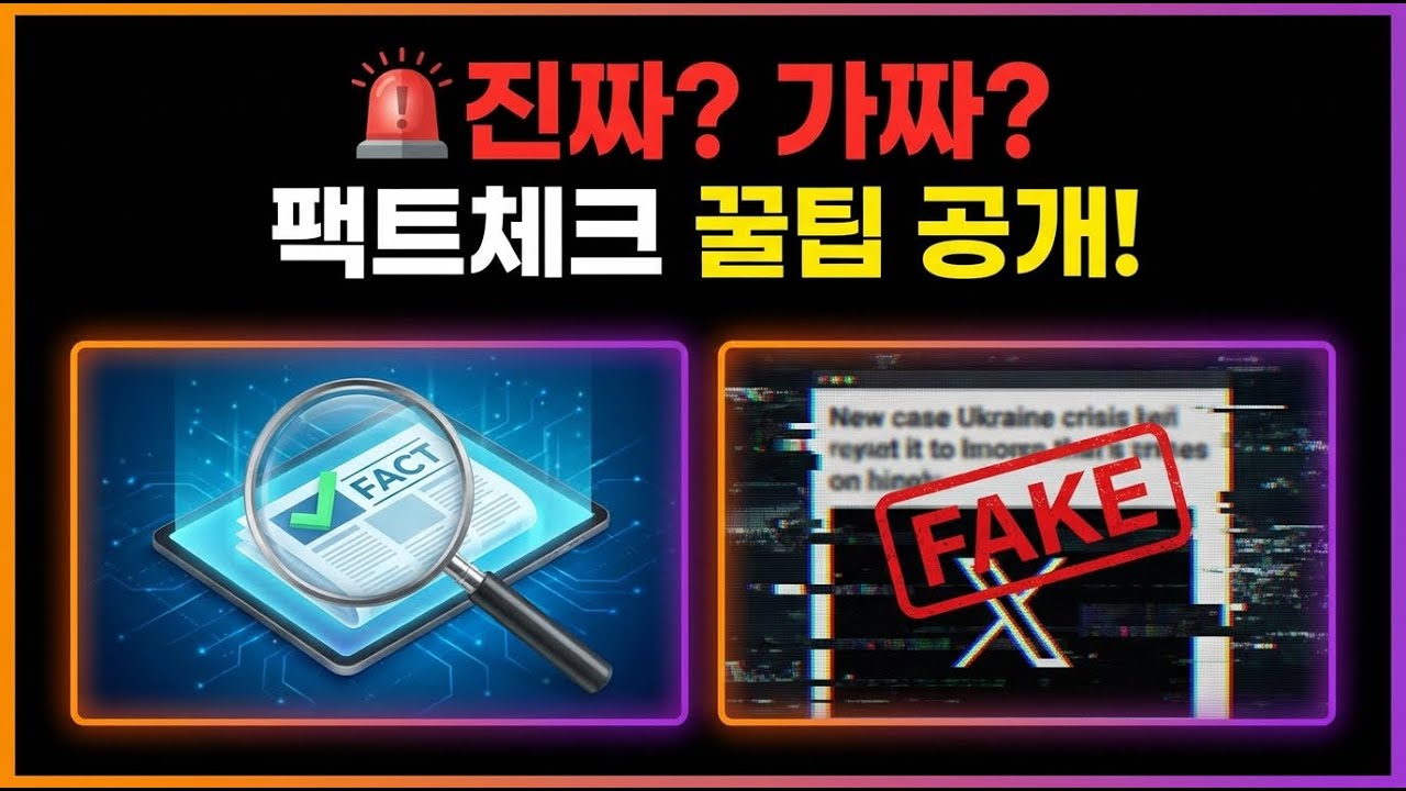 가짜 뉴스 OUT! 판별법 꿀팁 대방출