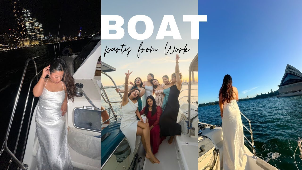 Christmas party in Sydney Boat || Champagne Lady || 2025