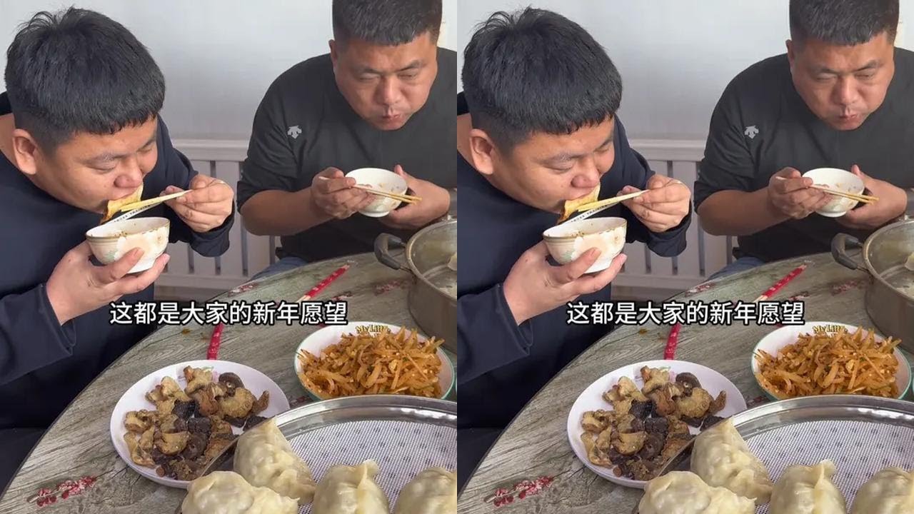 新年第一天，大伙一起包大饺子迎新春#美食 #农村生活 #记录真实生活