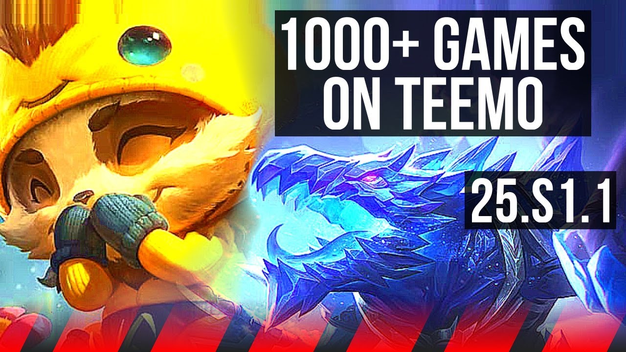 TEEMO vs RENEKTON (TOP) | Rank 5 Teemo, 1000+ games | NA Master | 25.S1.1