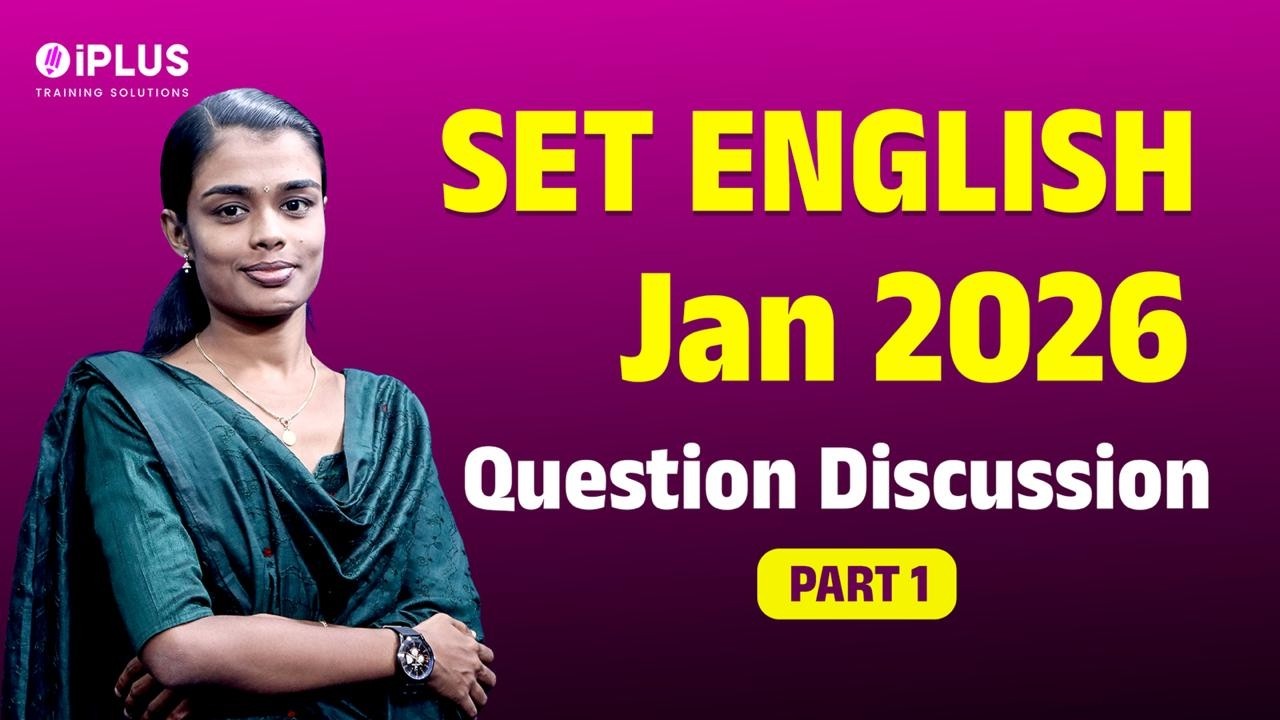 SET English January 2026 Exam | Question Paper Discussion | Part 1