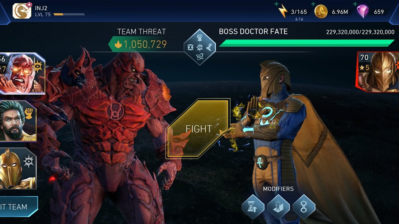 Sub Boss DOCTOR FATE 🔥 Solo Raid Event Battles ☠️ InJustice 2 Mobile Gameplay