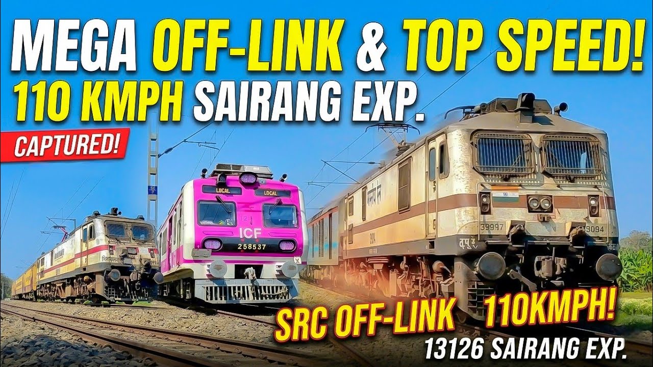 RAILFANNING ADVENTURE SRC WAP-7 39094 (OFFLINK) & SDAH WAP-7 30311! 🚂 (Pink ICF Local Action)