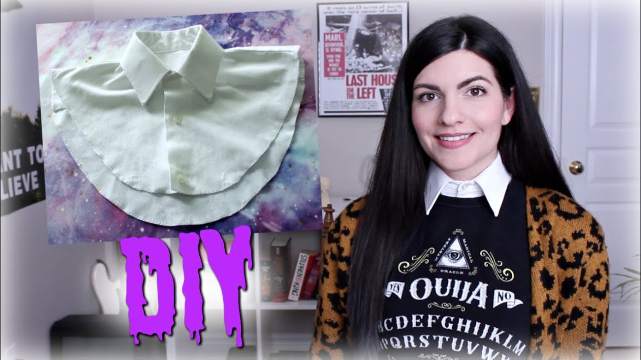 DIY Wednesday Addams Collar (detachable collar)