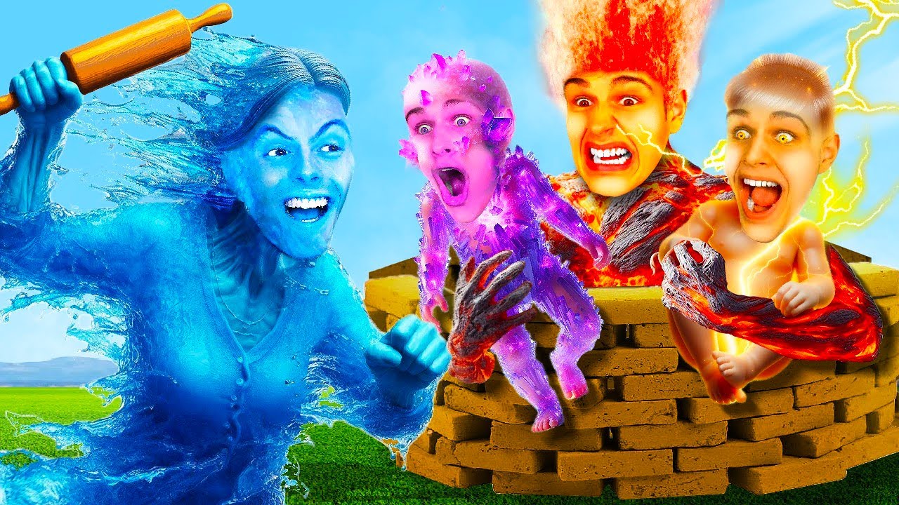 STAVĚJ aby PŘEŽILA ELEMENTÁLNÍ Rodina v Minecraftu!