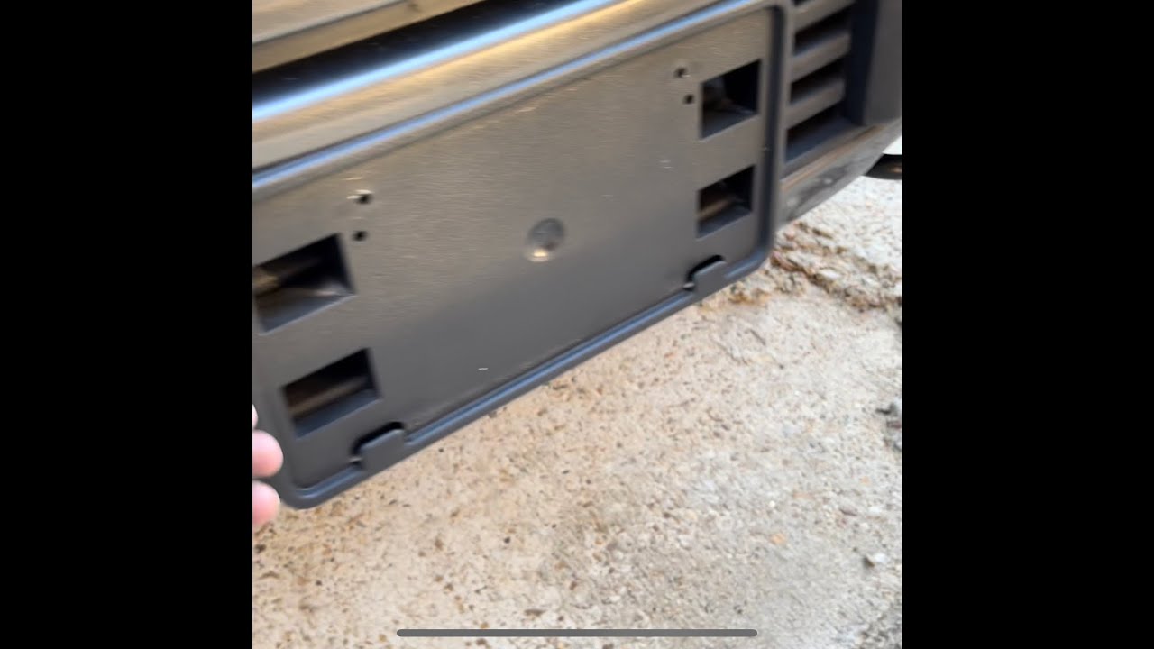 2015-2020 Ford F-150 Front tag holder removal. No Tools Needed