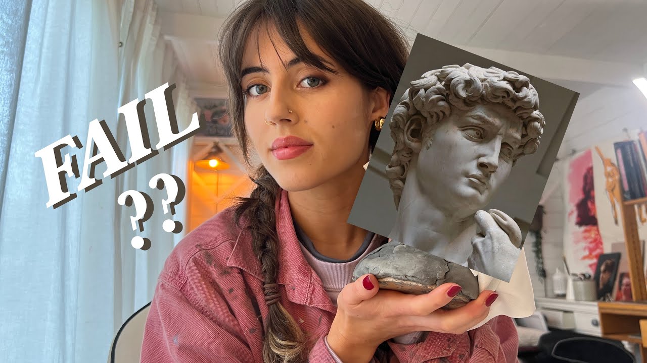 Лепка бюста из самозастывающей глины… ПЕРВАЯ попытка!! ✨