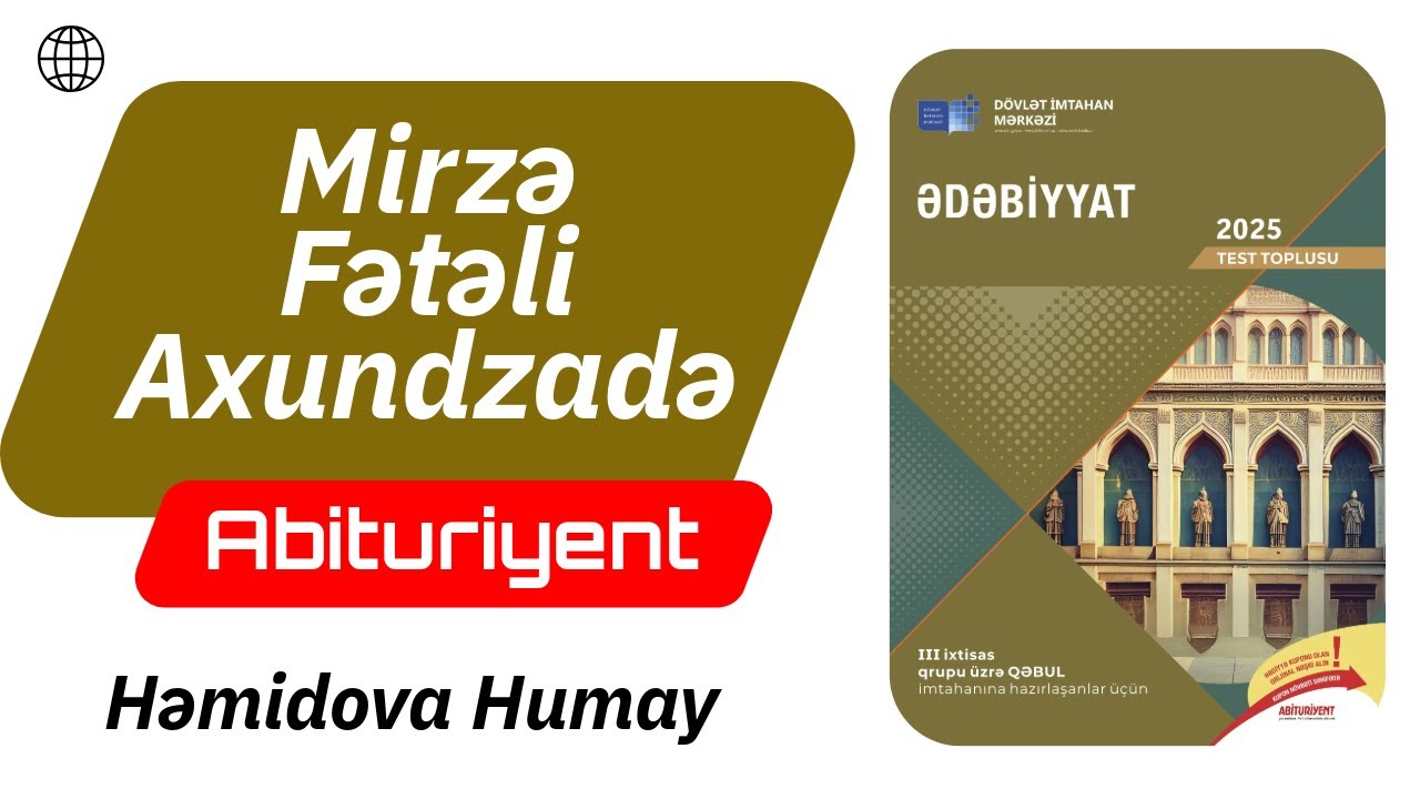 Mirzə Fətəli Axundzadə / Ədəbiyyat test toplusu 2025