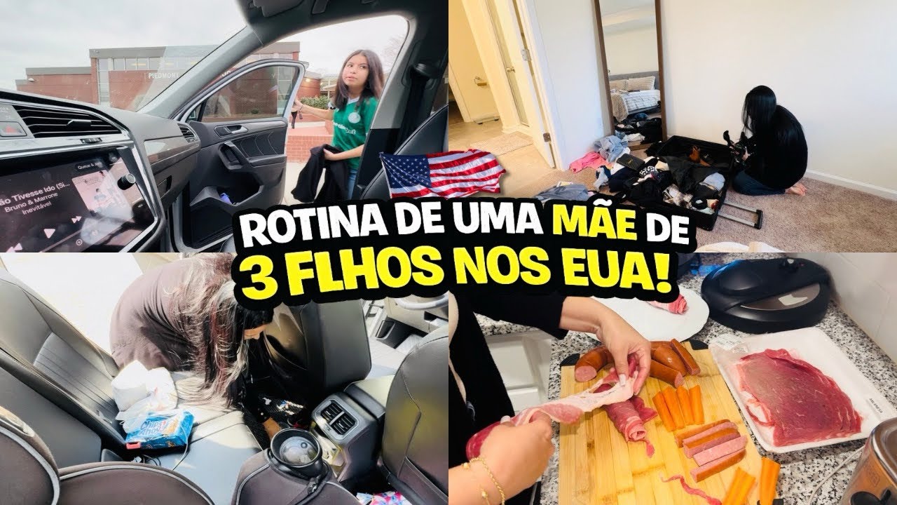 VLOG: Vida real / Dia corrido de mãe de 3 na América 🇺🇸