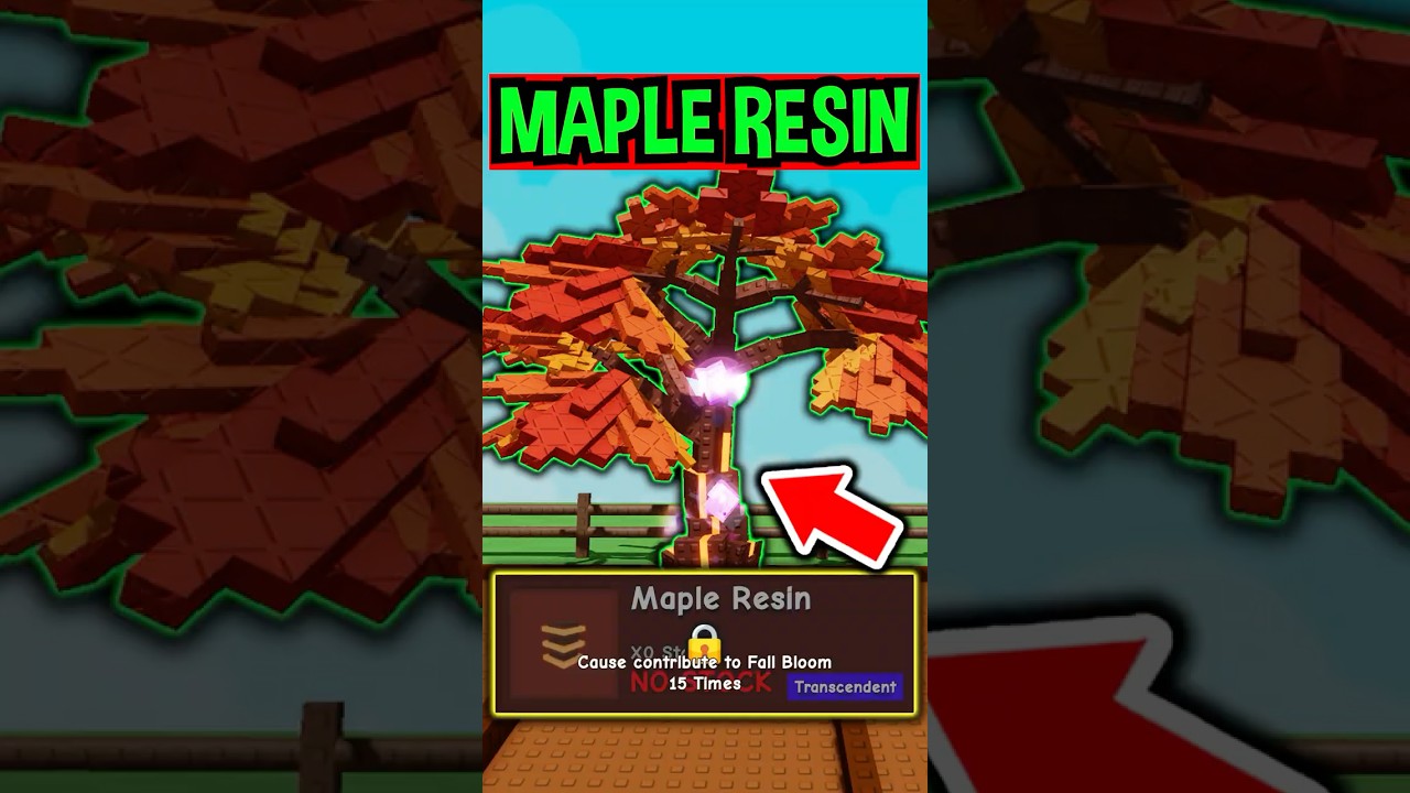 MAPLE RESIN SEED in Roblox Grow a Garden..