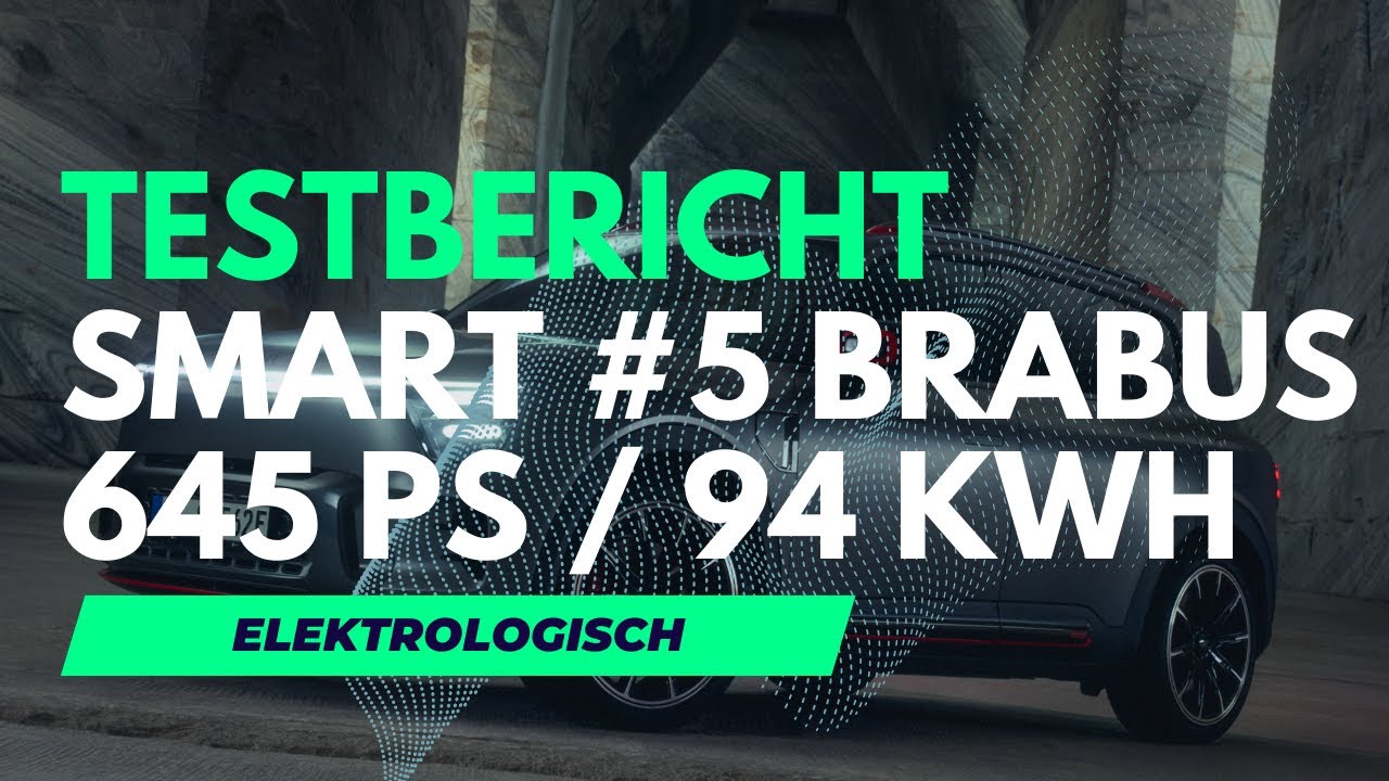 smart #5 BRABUS mit Allradantrieb und 645 PS und 400kW Ladeleistung in 4K @smart 