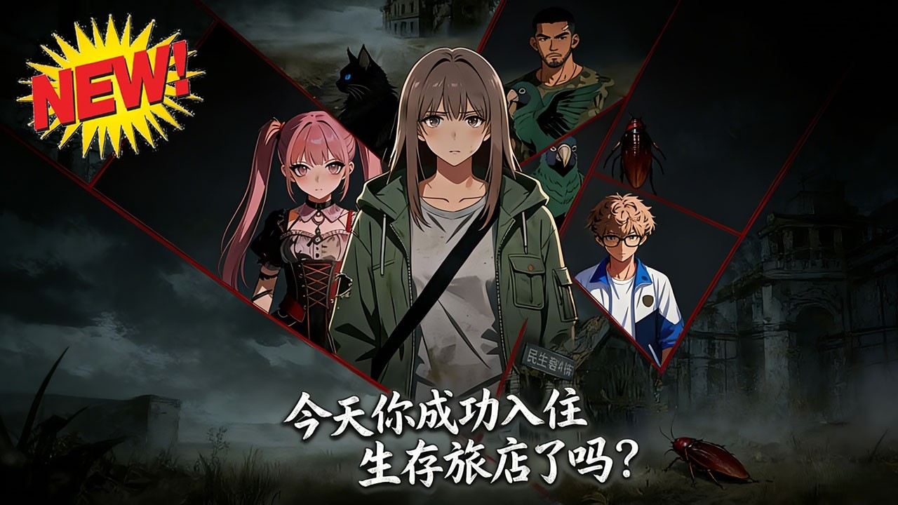 ⚡【新番速递】《今天你成功入住生存旅店了吗？》瘟疫降临世界，程渺晕倒后获生存旅店入场资格，闯危机四伏的童话屋、常府等关卡逆袭。 #末世 #逆袭 #漫剧 #爱看动漫