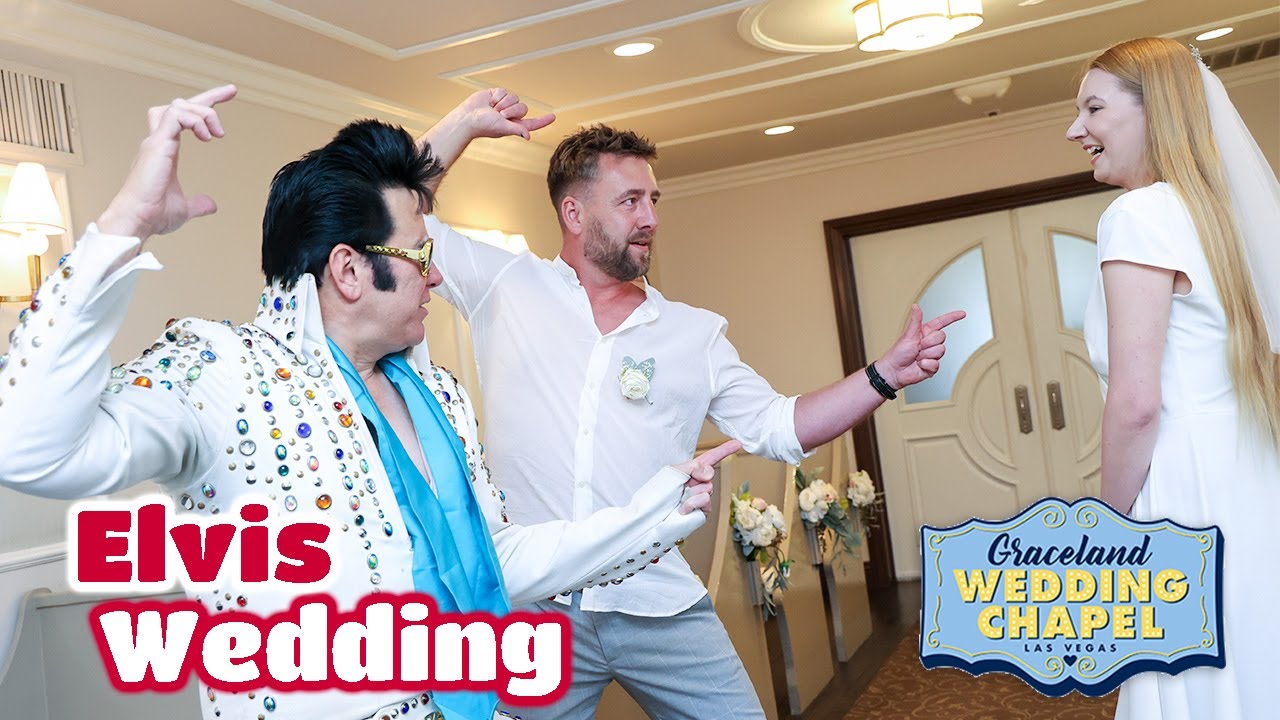 Marcin & Aleksandra's Elvis Wedding in Las Vegas | Graceland Chapel