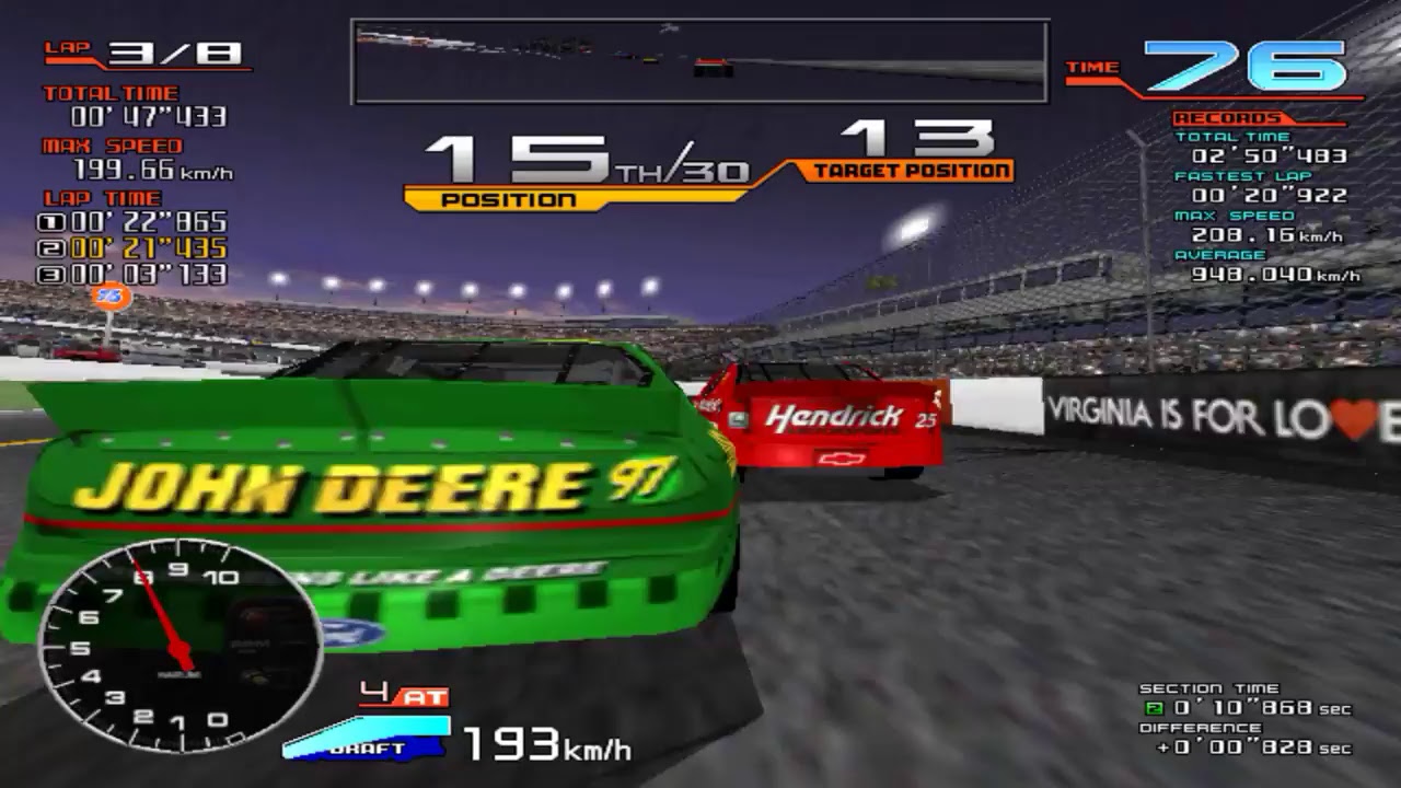 SEGA NASCAR Arcade Practice
