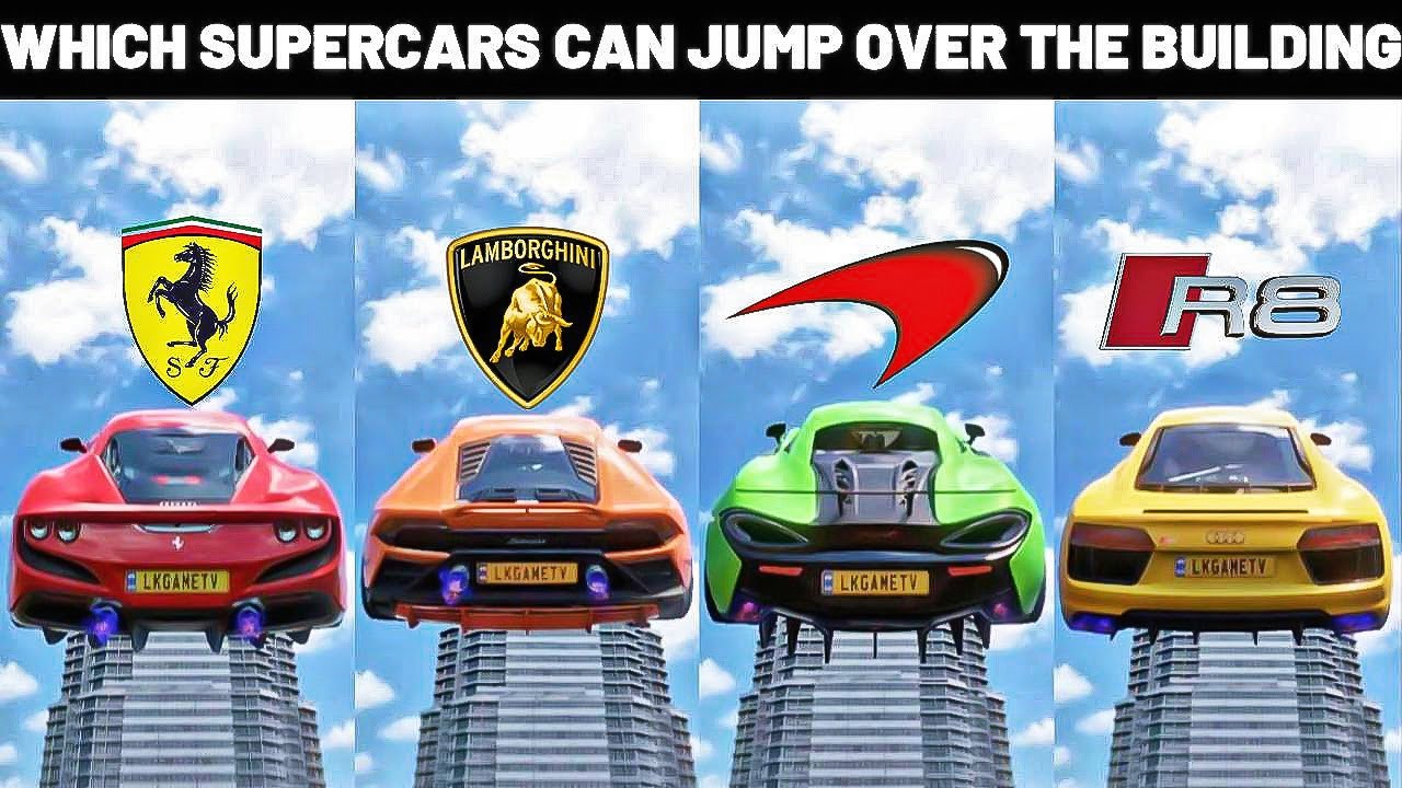 WHICH SUPERCARS CAN JUMP OVER THE BUILDING IN FORZA HORIZON 5 (LET'S FIND OUT)