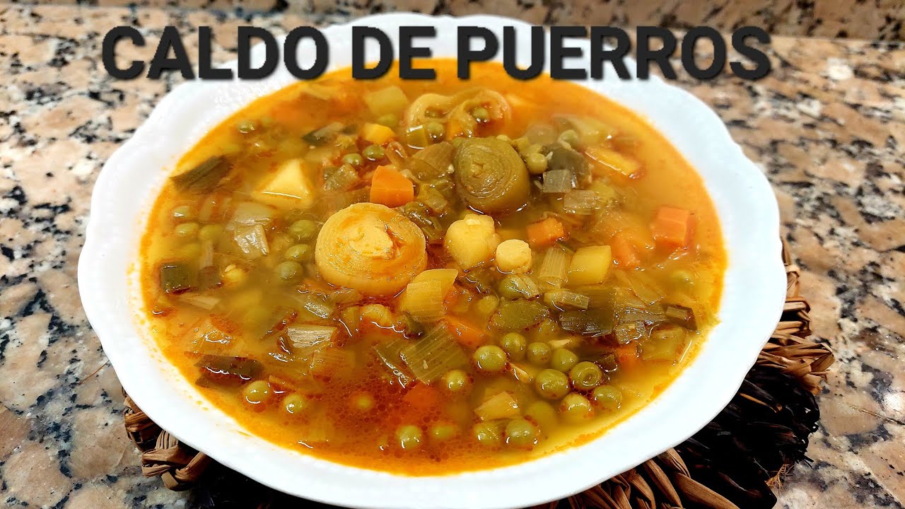 CALDO DE PUERROS 🍲 || {NUSKA}